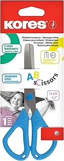 Kores ABC Kids Scissor 120mm,4,7'' Blunt tip, Assorted Colours on Rivet Card, 35125