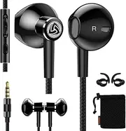[Ludos] SPECTA Wired Earbuds in-Ear Headphones, Earphones with Microphone for Clear Calls, Strong Bass, Sound-Dynamic, Noise Isolating, for iPhone, iPad, Samsung, Laptop, Computer, Smartphones, Tablets