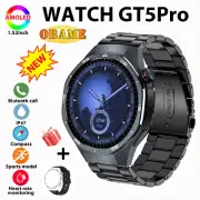 New for Android Sports Waterproof Smart Bracelet Men Watch AMOLED HD 1.52 Inch D