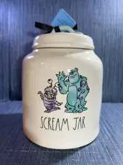 Rae Dunn Disney Pixar Monsters, Inc. "SCREAM JAR" LL Canister Halloween New