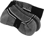 [KITANDOVE] Sweat Absorbing Equestrian Socks Thick Running Socks for Bike Riding 1 Pair Grey