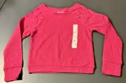 Piper Faves Girls Size Medium 7/8 Pink Crop Sweatshirt 0-01427425-2