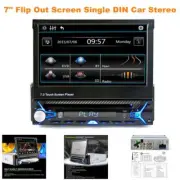 7" Flip Out Screen Single DIN Car Stereo DVD / VCD Player GPS Navi Radio USB RCA (for: Audi)