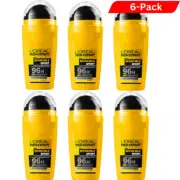 6 x Loreal Men Expert Deodorant 96H Invincible XXL Sport Deo-roll-on, 50 ml