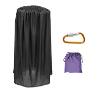 1.2M Length Portable Dressing Room, Black