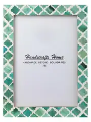 Photo Frame Moorish Damask Moroccan Art Inspired Vintage Wall D?cor Frames Green