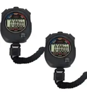 2 New Sportwatch ZSD-009 Stopwatch Timer Clock Water Resistant w/Compass
