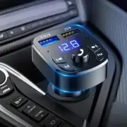 Bluetooth 5.0 Car Wireless FM Transmitter Adapter Hands-Free 2USB PD Charger✿