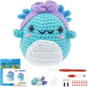 Axolotl Crochet Kit for Beginners: 1PCS Crochet Animal Kits for Kids & Adults, L