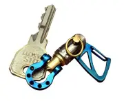 KYLINK EDC Sailor shackle Keychain with Swivel Jib Ti Tuning Fork Swivel, Lucky
