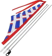 Multicolor Sail Flag for Mobility Scooters & Power Chairs (Patriotic Flag (with White Flagpole))