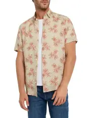 [Marcs] Sour House Linen Shirt in Sand Multi