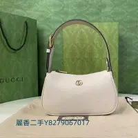 在飛比找Yahoo!奇摩拍賣優惠-麗香二手 GUCCI 古馳 雙G Aphrodite 白色 