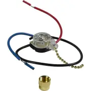HQRP 3-Way 3-Wire Switch for Ceiling Fan Pull Chain Light 3 Pre-Installed Wires