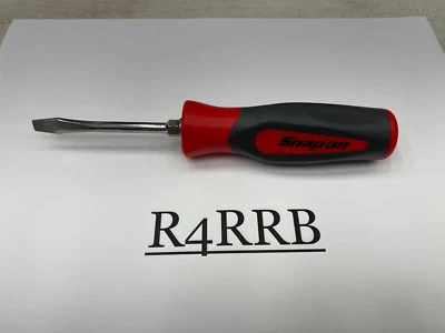 Snap-on Tools USA NEW RED Hard Handle 7/32" Flat Head / Slotted Screwdriver SHD2