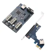 PCI-E PCI Express 1X to 3 Slot Switch Multiplier HUB Riser Graphic Card