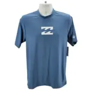 NWT Billabong UVA/UVB Protection Loose Fit Blue Surf Shirt Mens Medium