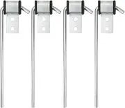 Heavy Duty Exhaust Hanger Rod - Universal Use Exhaust Hanger Removal Tool Bracket Hanger - 3/8" Rod 10" Long （Pack of 4） (EH4PCS-W)