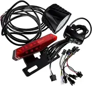 KITANDOVE LED Bicycle Tail Light Kit with Turn Signal and Horn Switch Easy Installation for Electric Bikes Scooters and Motorcycles Durable Components for Reliable Performance