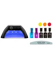 Joya Mia Gel Nail Polish Starter 7pc Kit with LED Lamp and 3 Colors