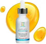 Facial Lymphatic Drainage Oil for Gua Sha Massage: Blend of Lymphatic Essential Oils with Jojoba and Coconut Oils I For face Jade Roller, quartz gau sha set and other facial tools I 1FlOz I by Bruizex