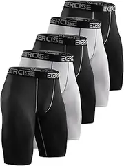 [Celfaeree] 5 Pack Compression Shorts Men Compression Underwear for Men Athletic Mens Spandex Baselayer,Running,Workout
