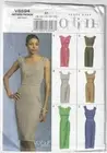FF Vogue 8594 Fitted Midriff Inset Sleeveless Dress Sewing Pattern Sz 8 - 16