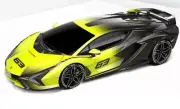 Model Car Scale 1:18 Burago Lamborghini Sian Fkp 37 Fade 2020 diecast