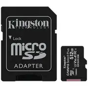 Kingston Canvas Select Plus microSDXC Memory Card - 512GB Includes SD Adapter - UHS-I - Class 10 - Read up to 100MB/s - Write up to 85MB/s [SDCS2/512GB]