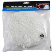 10" Polishing Bonnet Car Polisher Buffer Pad For Waxing and Detailing NEW