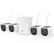 Swann MaxRanger4K™ Solar 4 Camera Security System with Longest Range Wireless |