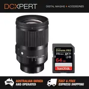 SIGMA 35MM F1.2 DG DN ART LENS FOR SONY E-MOUNT (4341965) + BONUS SD CARD