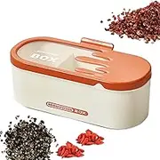 Condiment Box, Condiment Organizer | Condiment Storage Organizer with Lid, Modern Home Kitchen Storage Organizer, 3 Compartment Condiment Container for Salt, Sugar, Pepper