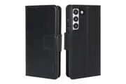 ZUSLAB Galaxy S22+ Case, 5G S22 Plus Hanman Leather Wallet Card Case Black