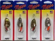 4 - Mepps Aglia Spinner - 1/4 oz.- Silver & Gold