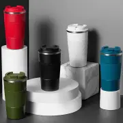 IPRee 510ml Double Stainless Steel Coffee Thermos Mug with Non-Slip Case Car Vacuum Flask Travel Insulated Bottle Coffee