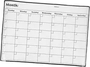 Angoily Magnetic Dry Erase Whiteboard Calendar for Fridge Schedule Planner with Ample Space for Monthly Activities Convenient Home and Office Use Includes for Secure Attachment