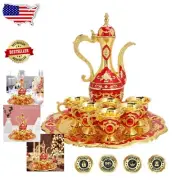 Elegant 8-Piece Vintage Teapot Set with Tray & Cups – Perfect for Tea Parties