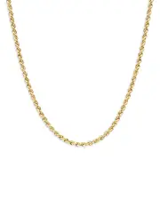 Zoe Chicco 14K Yellow Gold Heavy Metal Rope Link Chain Necklace, 16