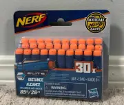 NERF N Strike Elite Distance Bullets X 30 Pack Brand New Sealed