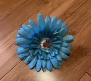 Gerbera Daisy Dozen 12 Turquoise Blue Aqua Rhinestone Flower Heads