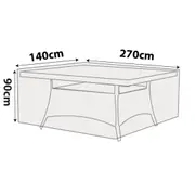 Outdoor Rectangle Table Cover - 270cm Length