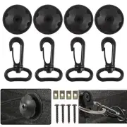 Luggage Cargo Net Hook with Screw Adhesive Tape Anchors Hooks Mounting Fastener.