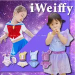 IWEIFFY❤台灣現貨+發票 夏季 海灘 日本三麗鷗 酷洛米 水手服 動漫 美少女戰士 愛莎 冰雪奇緣 女童泳裝 泳衣