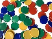 1000 X MIXED COLOUR TOKENS DRINK VOUCHERS REWARDS POKER CHIPS 25MM