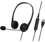 Sy490Mv Call Center Wired Headset Wired Control USB+3.5Mm Port with Microphone Phone Operator Headphone Noise Canceling for Computer Phones Desktop Black 3.5Mm USB Port