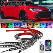 Car RGB LED Strip Underglow Body Kit Neon Lights APP Remote for Toyota Corolla