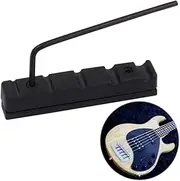 BESTonZON Bass 5 String Nut Brass Nut Guitar Accessory Set with Pom Material .5 Wrench for Bass Random Color