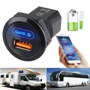 Quick Charge Car Charging Socket 18W USB Outlet for RV Bus Modifications