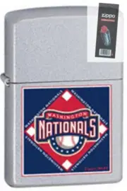 Zippo 22693 mlb washington nationals Lighter + FLINT PACK